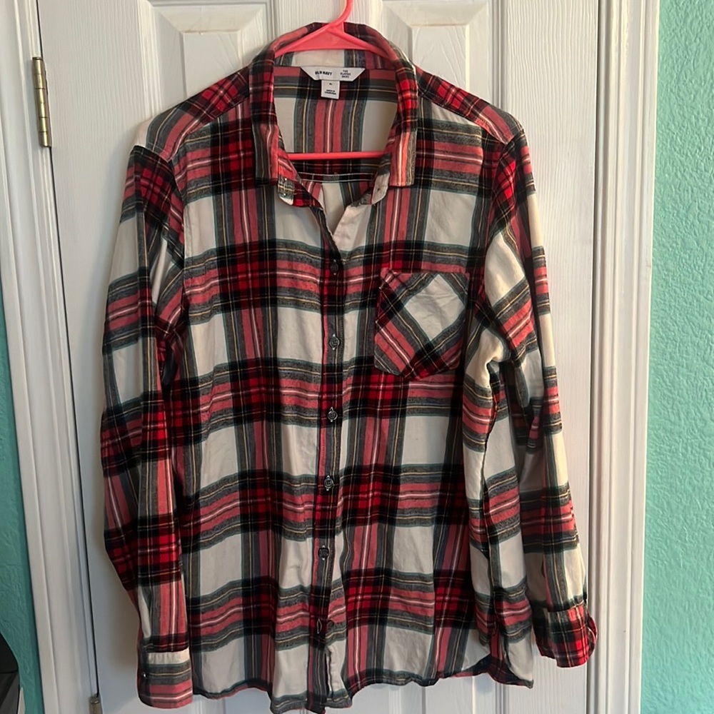 Classic plaid button down